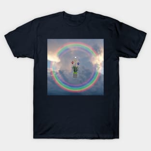 Flower filled light bulb T-Shirt